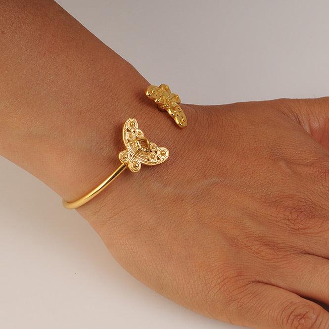Pulsera de Aro Nariguera Mariposa Tairona