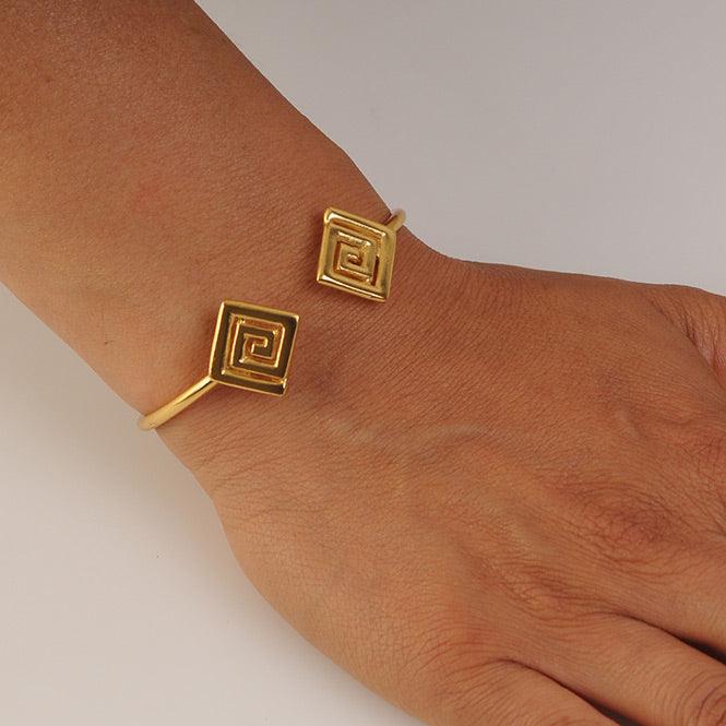 Pulsera de Aro Decoración Típica Calima