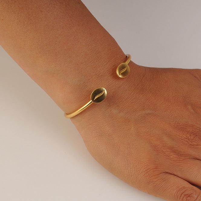 Pulsera de Aro Grano de Café