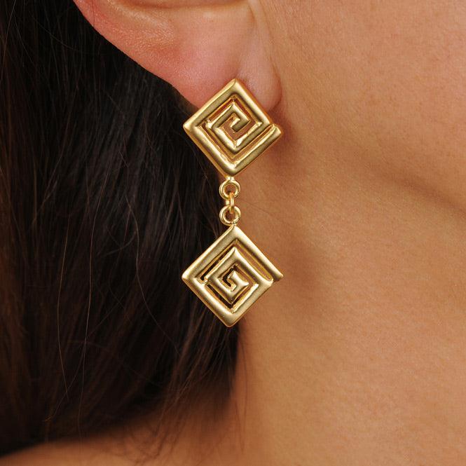 Arete doble Decoración Típica Calima
