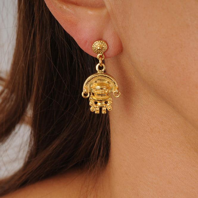 Arete Zoomorfo con Aretes Tairona