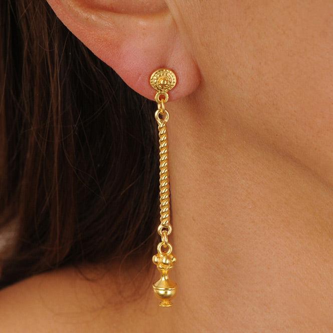 Arete Largo Poporo Quimbaya