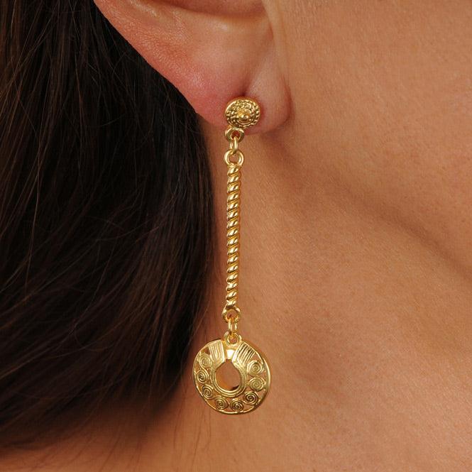 Arete Largo Nariguera de Círculos Quimbaya