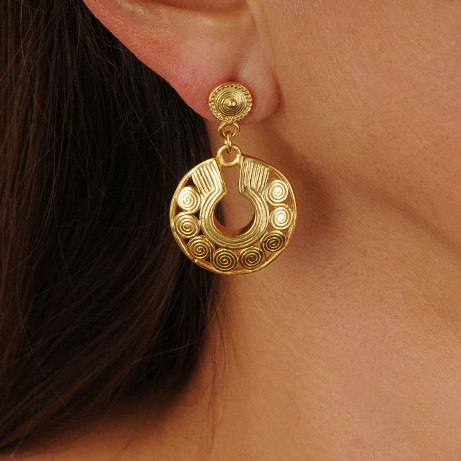 Arete Nariguera de Círculos Quimbaya