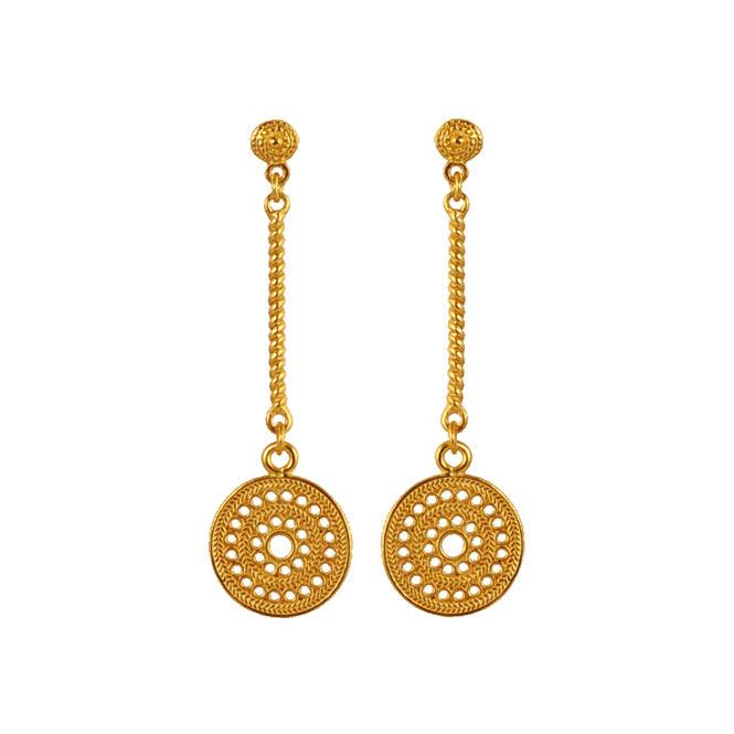 Arete Largo Pectoral Solar Muisca