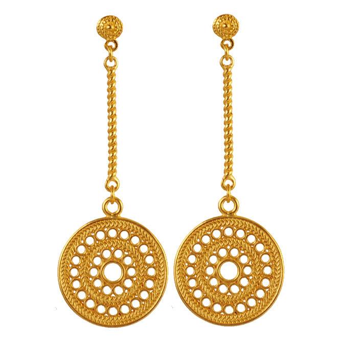 Arete Largo Pectoral Solar Muisca