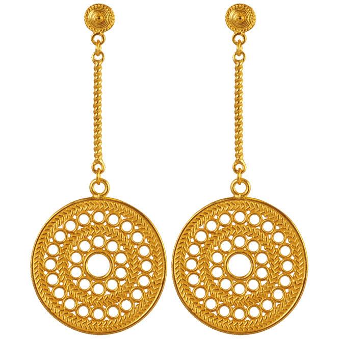 Arete Largo Pectoral Solar Muisca