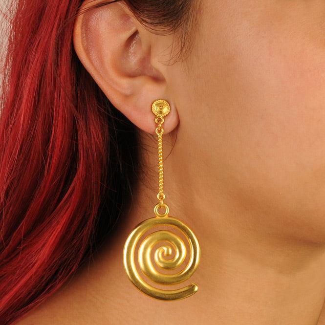 Arete Largo Espiral Quimbaya