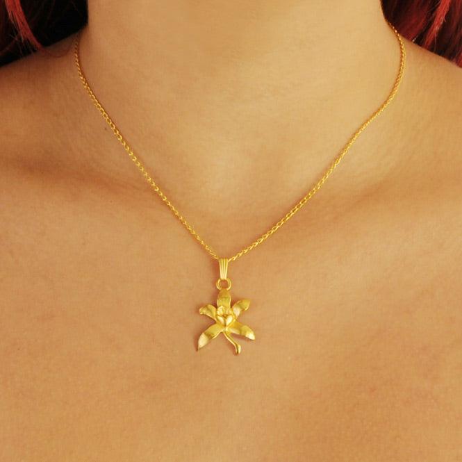 Cadena Y Dije Orquídea