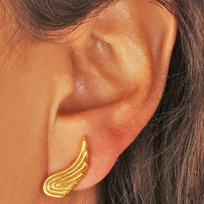 Ear Cuff Y Arete Ala Renacer