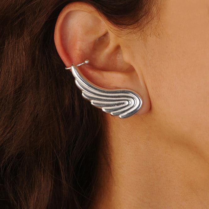 Ear Cuff Y Arete Ala Renacer