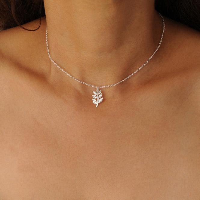 Cadena Choker Rama De Laurel Renacer