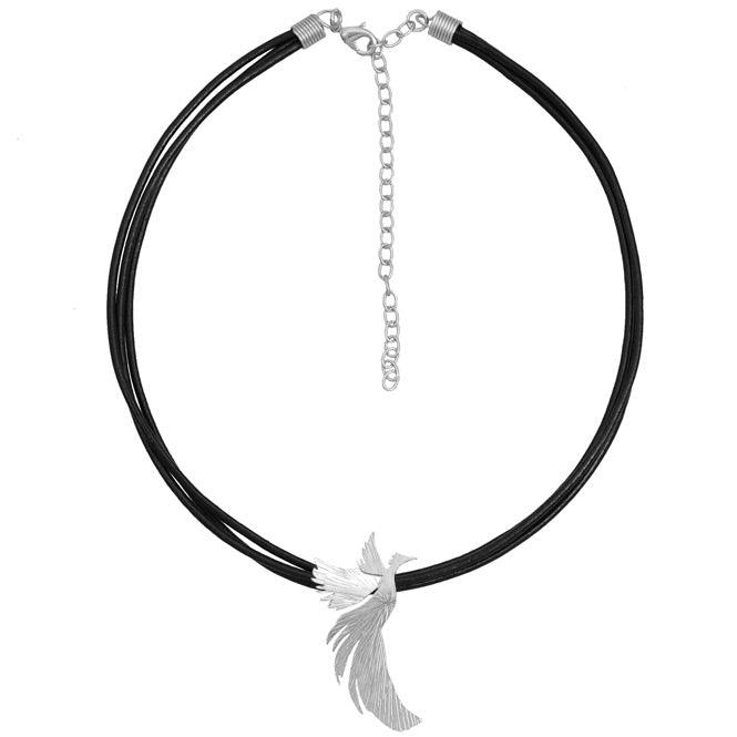 Collar Cuero Ave Fénix Resiliencia