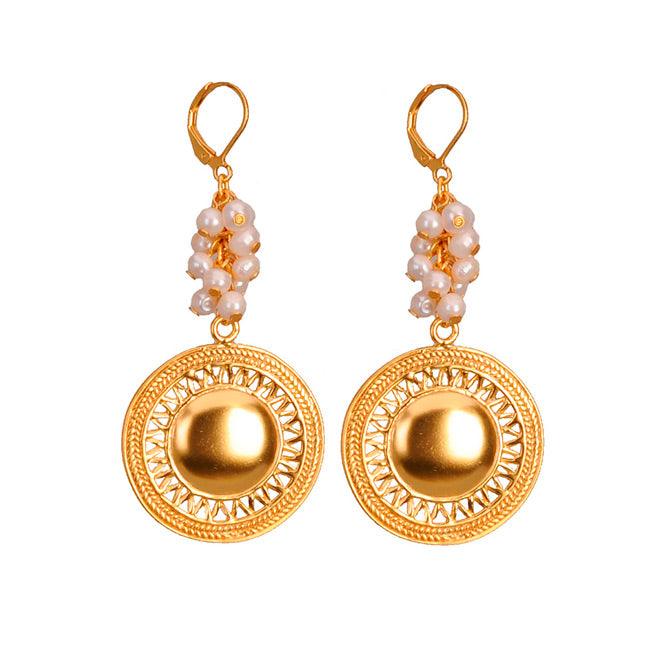 Arete Pectoral Rayos Perla