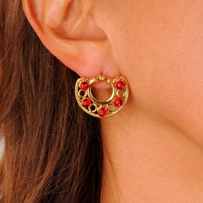 Arete Pequeño Nariguera Círculos