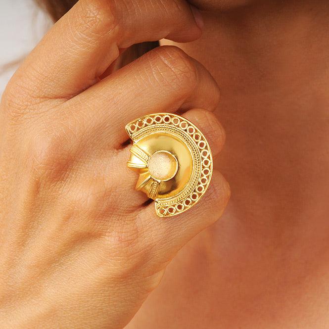 Anillo Nariguera Semilunar Tairona