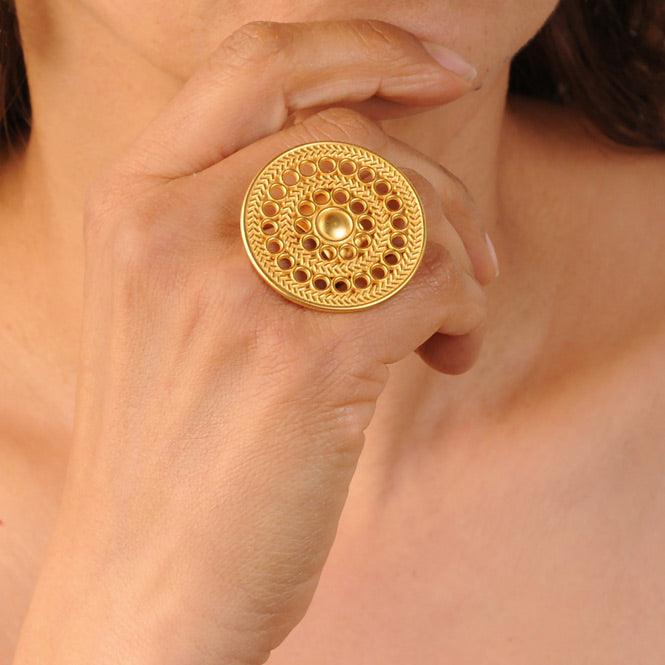 Anillo Pectoral Solar Muisca