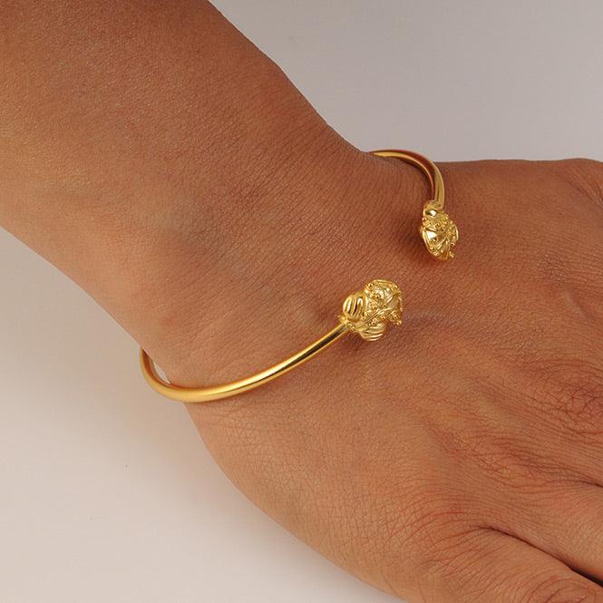 Pulsera de Aro Rana de Bolas Tairona