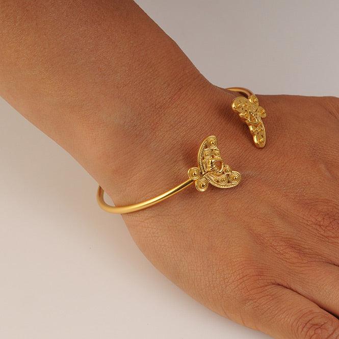 Pulsera de Aro Nariguera Mariposa Tairona