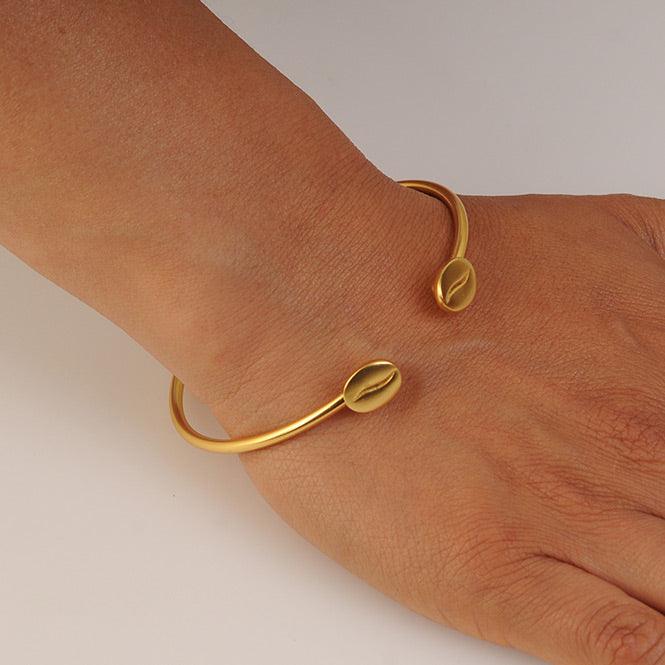 Pulsera de Aro Grano de Café