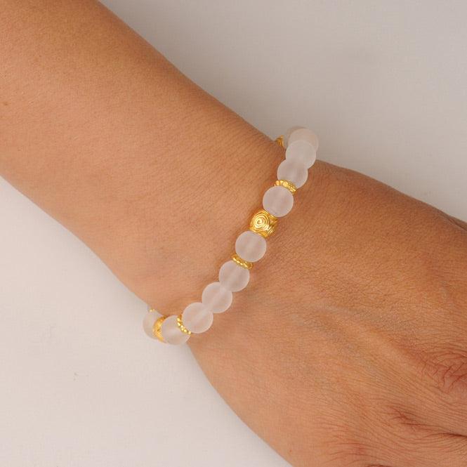 Pulsera Cristal Checo Crystal 8mm