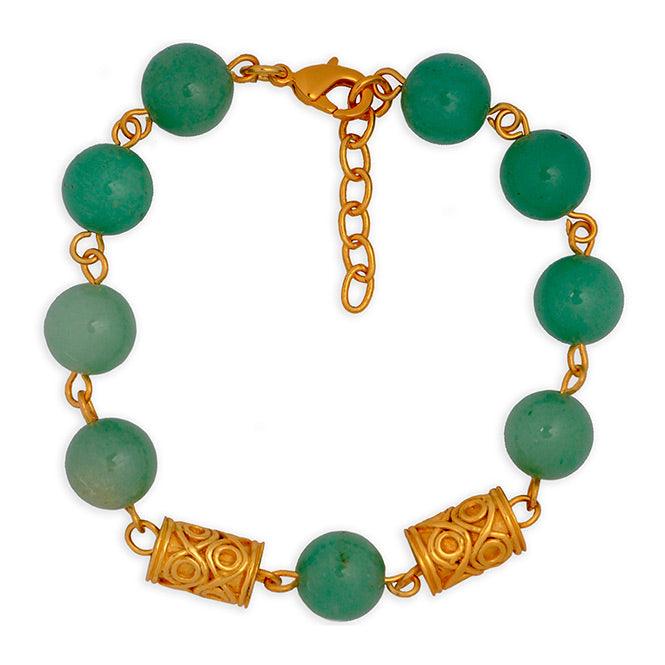 Pulsera Piedra Semipreciosa Aventurina 10mm