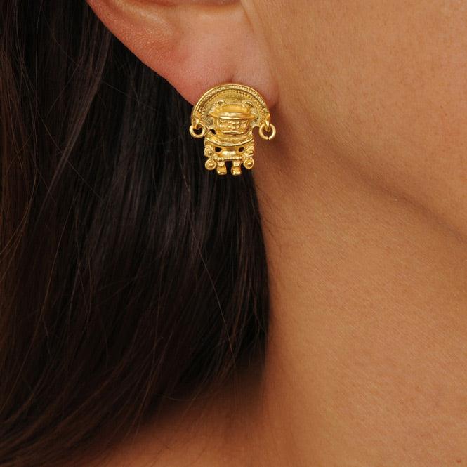 Topo Zoomorfo con Aretes Tairona