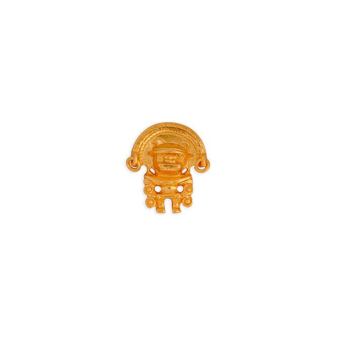 Prendedor Solapa Pequeño Zoomorfo con Aretes Tairona