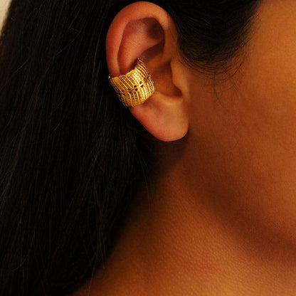 Ear cuff hoja Dividivi, Briilo Guajiro - Blumart