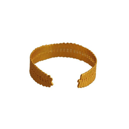 Brazalete hoja Dividivi, Brillo Guajiro - Blumart